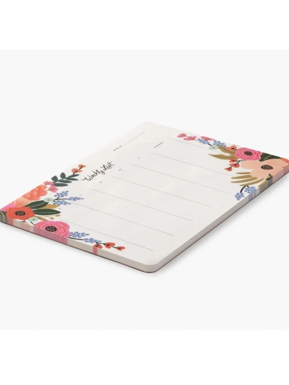 Anthropologie Rifle Paper Co. Floral Weekly Desk Notepad Planner - Mouse Pad